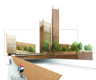 Illustration for article titled Towers Proposed For Paris Would Be The World's Tallest Wooden Structures